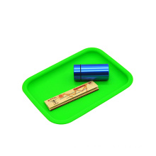 Solid Color Silicone Spice/Herb Cigarette Rolling Trays Discs Herb Grinder Cigarette Container Tray